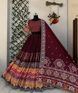 Serie ALC, Traje Chaniya Choli Especial para Navratri, Reversible, para Fiestas - Product Image 6