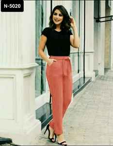 Dernier haut en rayonne fantaisie de style moderne avec pantalon de grande taille disponible à bas prix ensemble haut et pantalon de style moderne indien - Product Image 2