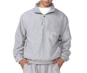 Veste en polyester à fermeture éclair personnalisée en gros, étiquette privée personnalisée, coupe-vent imperméable, veste coupe-vent pour homme - Product Image 1