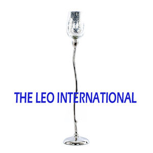 Portavelas de metal de acero inoxidable Chapado en cobre, tarro de vela único de hormigón, diseño de forma redonda, Juego de 2 - Product Image 2