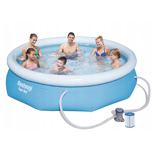 Piscina Inflable para Niños de 305X76CM, Material de Acero Inoxidable y PVC, Tipo Expandible - Product Image 1