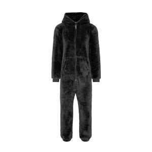 100% polyester doux et extensible polaire tissu bidirectionnel YKK qualité fermeture éclair unisexe gris foncé combinaison respirant - Product Image 5