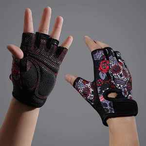 Meilleure qualité cuir demi-doigt gants d'haltérophilie microfibre respirant léger sublimé Gym Fitness équipement d'exercice - Product Image 2