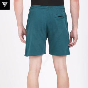 2025 pantalones cortos deportivos de gimnasio personalizables para hombres transpirables 100% algodón Terry Fleece elástico medio 5 pulgadas ropa de calle interior estilo pantalones cortos - Product Image 2