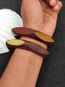 Hot Sale Handmade Natural Wood Color <b>Wooden</b> Bracelet and Wood <b>Bangle</b> for Jewelry Use Handmade Crafts - Product Image 2