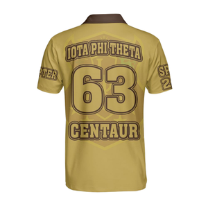Camiseta Polo Universitaria Iota Phi Theta 1963, Fraternidad Griega, Bordada, Algodón Premium para Hombre - Product Image 2