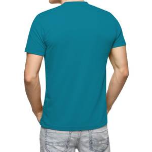 Nueva llegada 100% algodón Premium hombres camisetas Slim Fit manga corta personalizado liso verano camiseta con personalización - Product Image 2