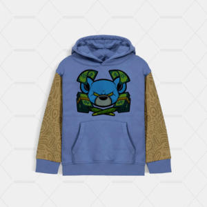 เสื้อฮู้ดสำหรับเด็กผ้าคอตตอนปักลายด้วย100% แบบรูดซิปเต็มตัวผ้าคอตตอนย้อมสีล้วนระบายอากาศได้ดีเหมาะสำหรับเด็กผู้ชาย - Product Image 1