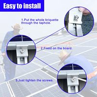 Usine en gros accessoires photovoltaïques toit en aluminium montage solaire 30Mm pince d'extrémité panneau solaire pince d'extrémité