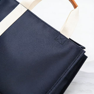 Custom Logo Oxford Fabric Business Briefcase Luxury Handbag <strong>with</strong> Leather Handle Personalized Size Print Document <strong>Bag</strong> for Work - Product Image 4