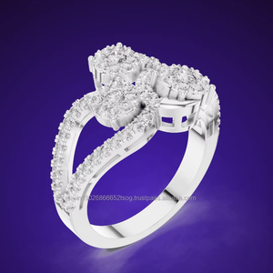 Cristales de Gaia Jewels 14K Moissanite/ CVD Lab Grown / Cubic Zirconia Diamond 10K/18K/22K/925 Anillos de plata - Product Image 6