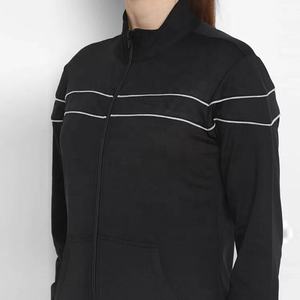 Nouvelle bande de survêtement pour femme, survêtement à séchage rapide pour femme, vêtement d'entraînement sportif, survêtement en Polyester et coton, fermeture éclair, sweat à capuche - Product Image 3