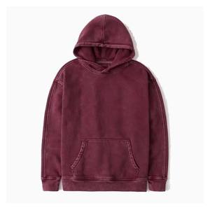 Sweat à capuche en polaire délavé pour homme, style urbain, respirant, coupe classique, polyester/coton - Product Image 5