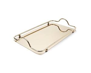 Bandeja decorativa de frutas de acero inoxidable del vendedor superior para bandeja de servicio de aluminio de decoración en diseño liso - Product Image 1