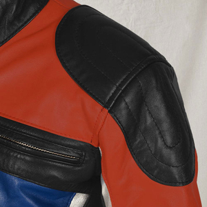 Veste en cuir de course moto pour homme de haute qualité, nouveau style avec logos personnalisés, veste en cuir très vendue pour homme - Product Image 5