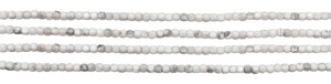 Chaîne de perles en howlite facettées en forme de cube, 22,5 mm, pierres précieuses blanches naturelles, 13 pouces, pour la fabrication de bijoux - Product Image 4