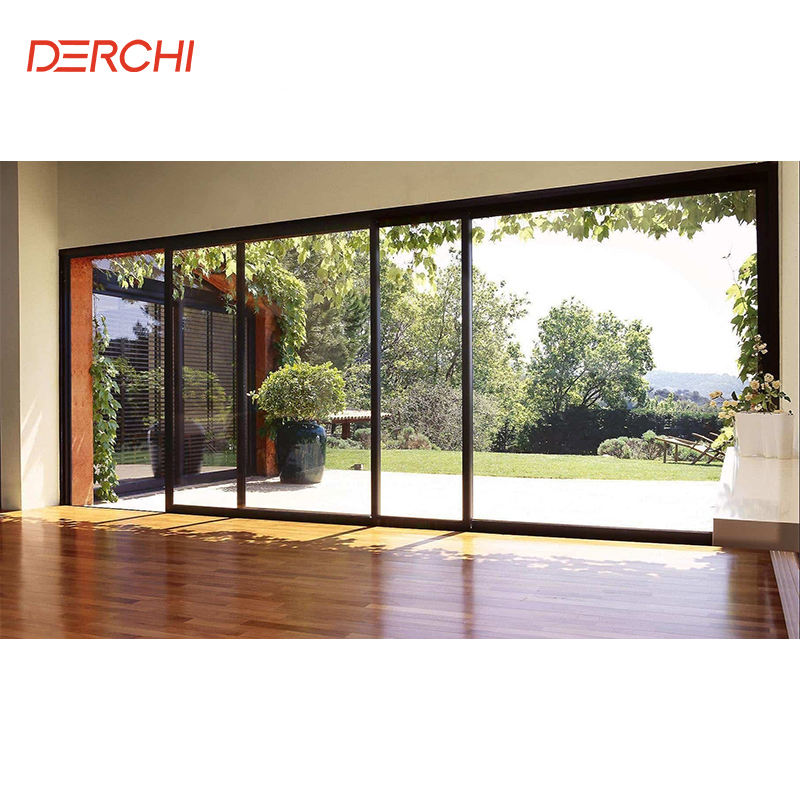 NFRC House Door Large View Heavy Duty Sliding Glass Wall Thermal Break ...