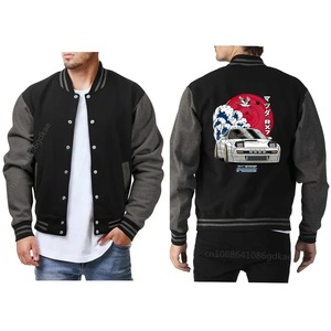 Design classique hommes décontracté couleur bloc bouton veste pour automne printemps automne pour l'école Baseball Sports d'hiver-veste classique - Product Image 1