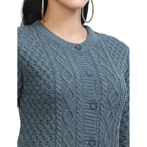 Precio de fábrica de alta calidad OEM & ODM personalizable otoño Casual de punto O-cuello de lana/suéter Acrílico - Product Image 5