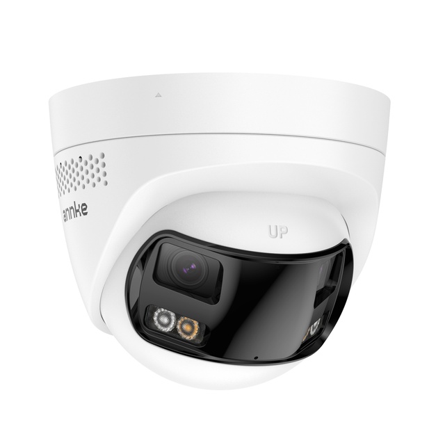 ANNKE FCD800 4K 8MP Dual Lens 180 Degree Panoramic Turret AI PoE IP Camera Two Way Audio Smart Hybrid Light IP67 Network Camera
