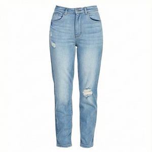 Pantalones Vaqueros Casuales para Mujer, Estilo Recto, Frente Plano, Servicio OEM, Calidad Premium, Precio de Fábrica 2025 - Product Image 1