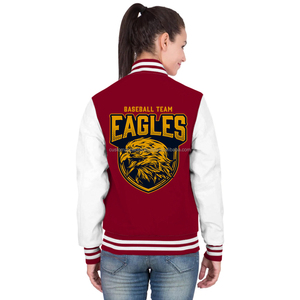<b>Quilted</b> Cotton Fleece Varsity Jacket for Women with Custom Embroidery and Breathable Design - Product Image 4