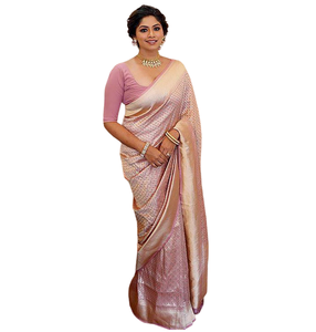 Venta caliente Banarasi Soft Silk Saree Nupcial Wedding Festival Wear de proveedor indio Precio al por mayor Último diseño - Product Image 1