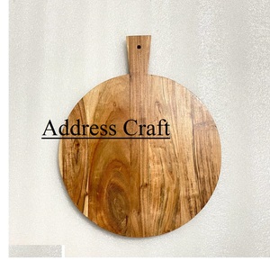 Tabla de cortar con bordes naturales de madera hecha a mano India ecológica, precio al por mayor, tabla para cortar verduras, utensilios de cocina - Product Image 6