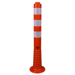 Palo di barriera flessibile in TPE, Ø 70 mm, arancione, attraversabile - Product Image 2
