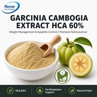 Extrait de Garcinia Cambogia HCA 60% en poudre, extrait de peau de fruit pour la gestion du poids