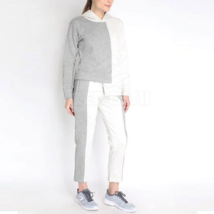 Bajo MOQ Diseño personalizado Invierno Mujer Chándales Sólido Casual Uso al aire libre Color personalizado Cuello alto 100% Chándal de algodón - Product Image 3