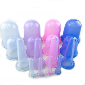 Cangkir hisap silikon Anti lemak 4 buah, fungsi musik bekam hijab baru untuk pemijat wajah tubuh pengalaman pijat yang ditingkatkan - Product Image 5