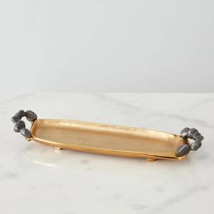 Elegante diseño escandinavo nueva bandeja decorativa de Navidad de Metal hermosos centros de mesa festivos para servir fiestas - Product Image 4