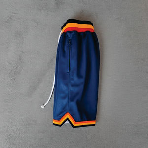 Shorts de basket-ball pour garçon respirants de haute qualité personnalisés Logo brodé Numéro Maille Shorts de sport de basket-ball pour hommes - Product Image 3