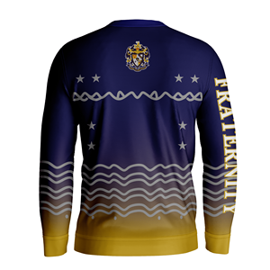 Suéteres Tejidos Personalizados con Diseño OEM de la Hermandad Sigma Alpha Epsilon, Suéteres Navideños Feos Tejidos a Máquina con Cuello Redondo para Hombre - Product Image 2