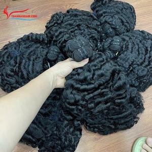 สินค้าใหม่!!! ผมต่อทำจากผมมนุษย์เวียดนามเครื่องทำผมสีดำธรรมชาติเป็นฝอยขนาดใหญ่อบไอน้ำ - Product Image 4