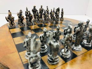 Customize <b>Wooden</b> <b>Chess</b> Board High Polished Metal <b>Chess</b> Pieces Silver & Black Plated Best Selling <b>Wooden</b> <b>Chess</b> Board Game 2025 - Product Image 5