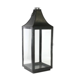 โคมไฟเชิงเทียนโลหะสีดำหรูหรารูปทรงสี่เหลี่ยมสำหรับตกแต่งคริสต์มาสในร่มและกลางแจ้ง2025ขายดี - Product Image 5