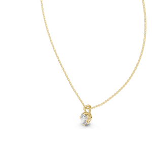 Collier en diamant créé en laboratoire 1 CT, diamant VVS-VS EF CVD, or 18 carats, 14 carats, options or rose, or jaune, or blanc - Product Image 5
