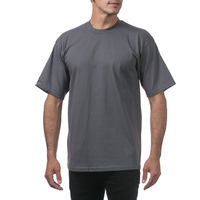 Pro Club Camisetas grandes y altas Camiseta Pro Club Heavyweight Gris 2XL-TALL Colores Camisetas Ringspun para hombres