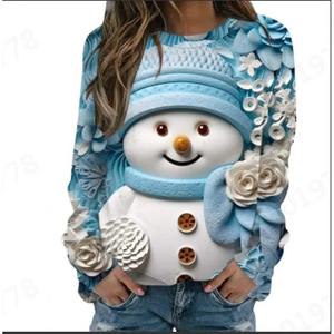 <b>100</b>% Organic Cotton Hoodies for Woman New 3D Sublimation Printed Casual Shirts Stylish Anti-Wrinkle Breathable Sweatshirts - Product Image 6