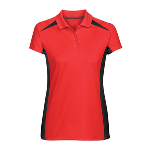 Haute qualité pour femmes conçu sur mesure pour les polos avec logo respirant tricoté haut du personnel motif solide - Product Image 1