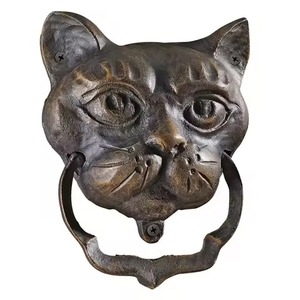 1. <b>Cat</b> face design antique style cast iron <b>door</b> <b>knocker</b> for home decor and gifting use perfect for vintage entrance look - Product Image 4