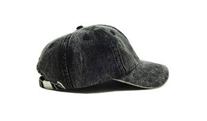 หมวกแก๊ปสั่งทำขายส่ง ปักโลโก้ 3 มิติ ผ้าฝ้ายฟอกแบบดิสเทรส หัวเข็มขัดทองเหลือง - Product Image 4