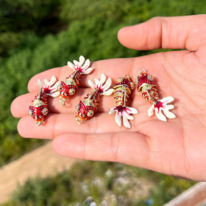 สร้อยคอรูปปลาโคอิซอนเนนแบบเคลือบสีทองสำหรับใส่ในฤดูร้อนเครื่องประดับสำหรับห้อยคอปลาเคลื่อนย้ายได้ - Product Image 3