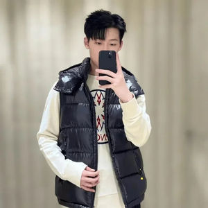 แจ็กเก็ตทรงพองกันน้ำสำหรับผู้ชาย, สไตล์แฟชั่นผ้าแคนวาสไซส์ใหญ่พิเศษ - Product Image 4