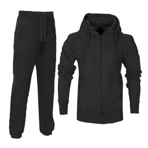 Vente flash : Survêtement d'hiver pour homme, couleurs personnalisées, 100% coton, molleton épais, respirant, grammage léger, 2024 - Product Image 2