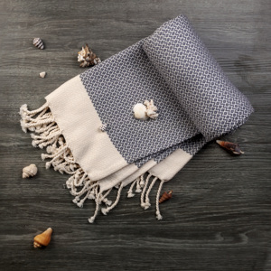 Serviette de plage de golf en coton recyclé personnalisable de haute qualité à séchage rapide Couleur unie de style moderne écologique pour les enfants - Product Image 3