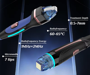 Nouvelle machine à micro-aiguilles RF à deux poignées avec tête en cristal refroidissante pour le raffermissement du visage, des yeux et du corps - Product Image 6