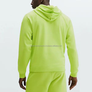 Sweat-shirt de course en polaire vert fluorescent de haute qualité pour hommes avec capuche Veste d'hiver épaisse à imprimé à la mode - Product Image 5